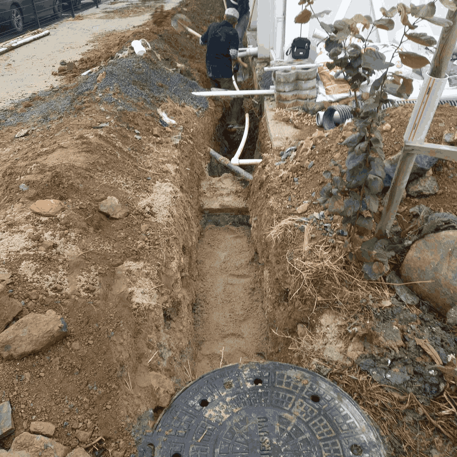 Profesyonel kanalizasyon hattı döşeme ve altyapı inşaatı